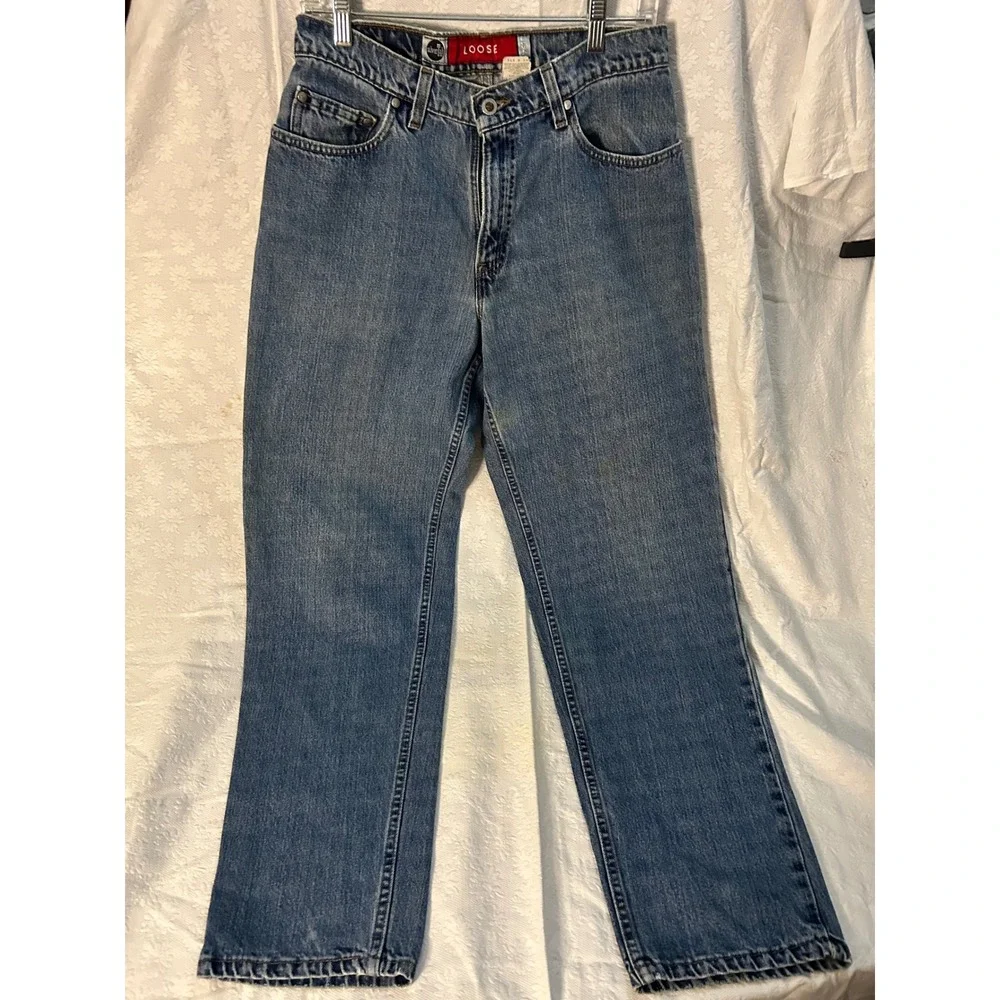 Vintage Levis SilverTab y2k Skater Loose Mens 31x32 Blue Denim Baggy Made in USA